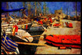 588017 Mandraki Harbor, Rhodes, Greece A4 Limited Edition Watercolour Print