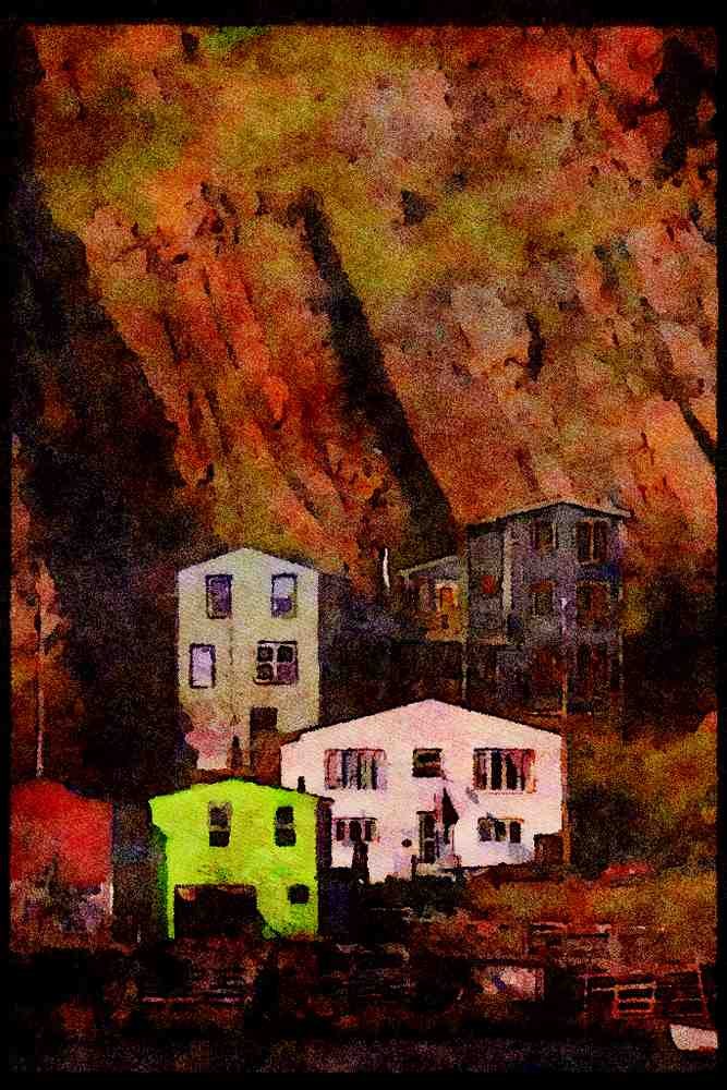 588019 St. John's Harbor, Newfoundland, Canada A4 Limited Edition Watercolour Print