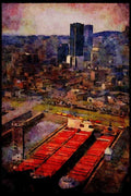 588021 Old Port, Montreal, Quebec, Canada A4 Limited Edition Watercolour Print