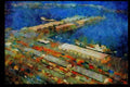 588022 The Port Of Barcelona, Spain A4 Limited Edition Watercolour Print