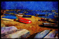 588027 Fishermen's Dock And Harbor, Dorset, England A4 Limited Edition Watercolour Print