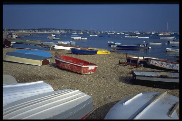 588027 Fishermen's Dock And Harbor, Dorset, England A4 Photo Print