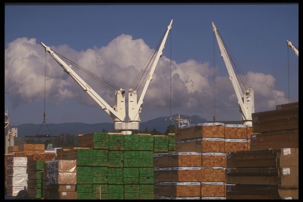 588032 Cranes And Lumber A4 Photo Print