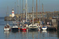 588039 Yachts In The Outer Harbor, Douglas, Isle Of Man, England A4 Photo Print