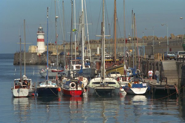 588039 Yachts In The Outer Harbor, Douglas, Isle Of Man, England A4 Photo Print
