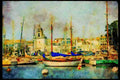 588044 La Rochelle Harbor, Vendee, France A4 Limited Edition Watercolour Print