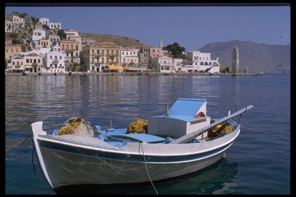 588046 Harbor, Chania, Crete, Greece A4 Photo Print