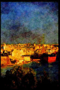 588050 View And Docks, Senglea, Malta A4 Limited Edition Watercolour Print