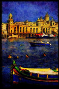 588055 Valletta, Malta A4 Limited Edition Watercolour Print