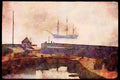 588058 Charlestown, Cornwall, England A4 Limited Edition Watercolour Print
