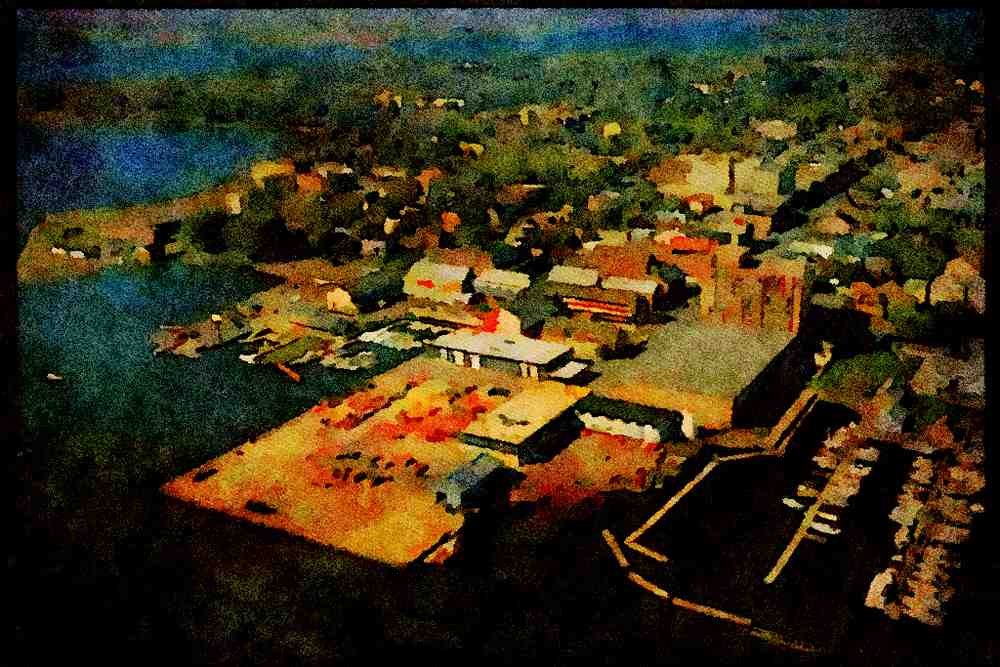 588064 Waterfront, Charlottetown, Prince Edward Island, Canada A4 Limited Edition Watercolour Print