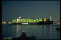 588066 Container Ship Arriving, Los Angeles Harbor, California A4 Photo Print