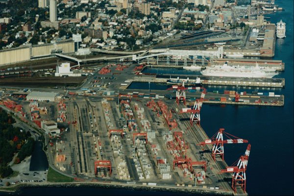 588072 Container Pier, Halifax, Nova Scotia, Canada A4 Photo Print
