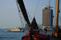 588074 Seagoing Traffic On The IJ River, Amsterdam, Netherlands A4 Photo Print