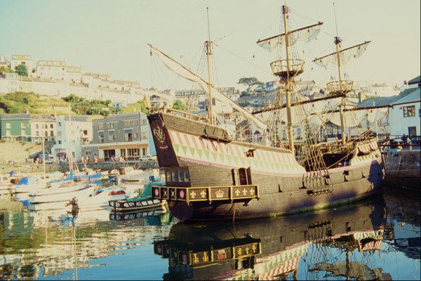 588076 Brixham Harbor, Devon, England A4 Photo Print