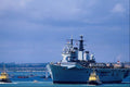 588078 HMS Invincible With Tugs, Portsmouth Harbor, Hants, England A4 Photo Print