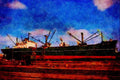 588085 Shipyard A4 Limited Edition Watercolour Print