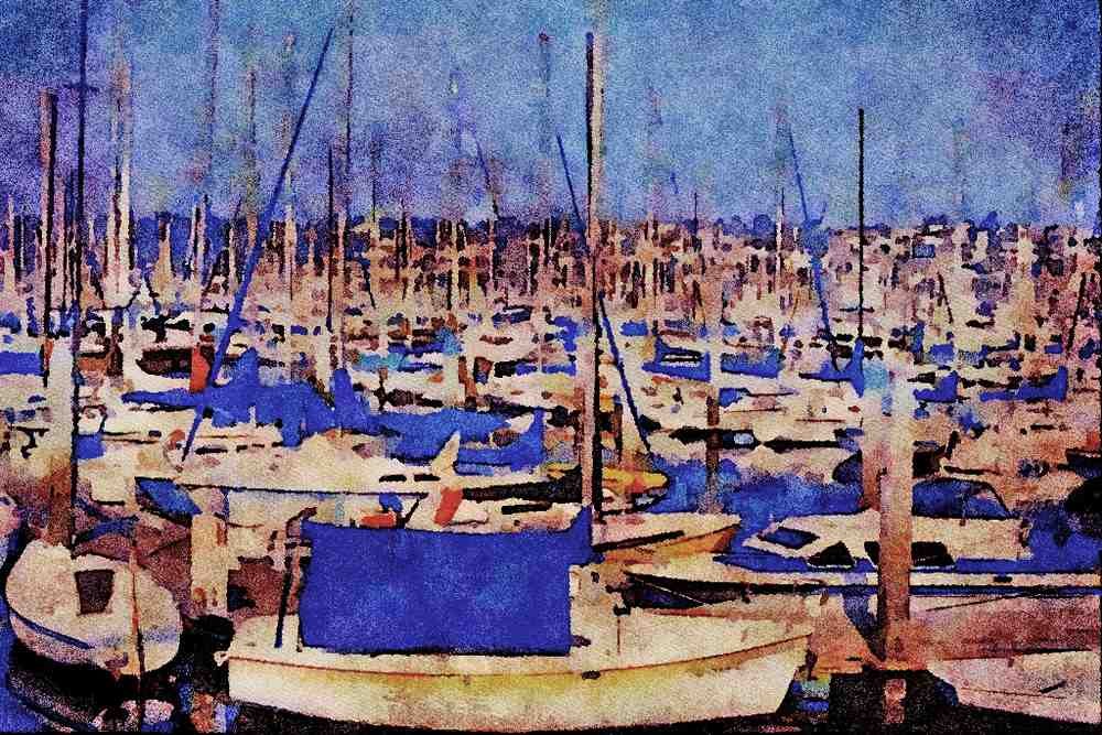 588097 Boats A4 Limited Edition Watercolour Print