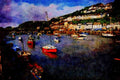 588098 Looe In Cornwall, England A4 Limited Edition Watercolour Print
