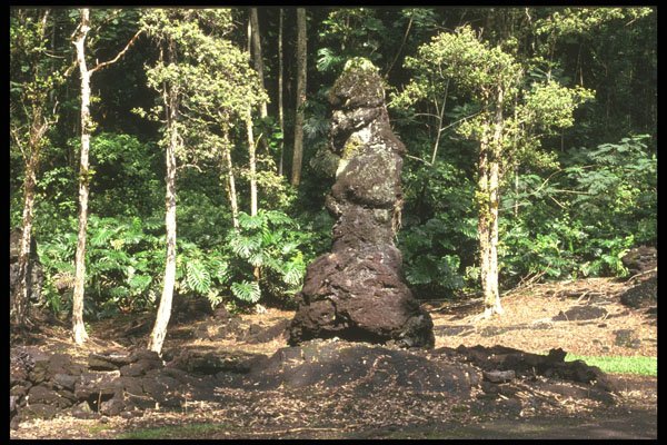 589001 Lava Tube In Lava Tree Statue Monument A4 Photo Print