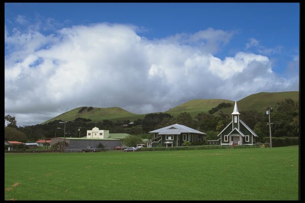 589005 Church And Building In Waimea A4 Photo Print
