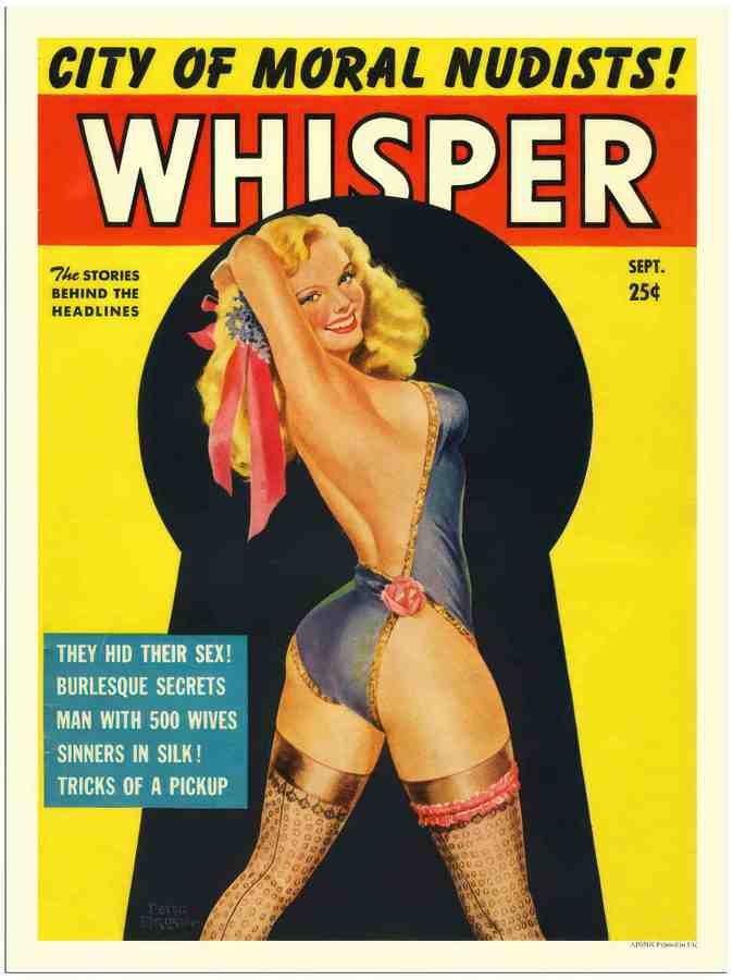 58X whisper glamour magazine cover 2 Vintage Advert A4 Photo Print