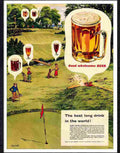 59 good wholesome beer golf by thelwell 1957 Advert A4 Photo Print