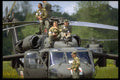 590011 Younger Soldiers Watch Veteran Parachute Jump, D Day A4 Photo Print
