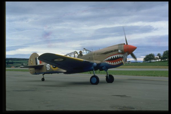 590030 P 40 World War II Fighter A4 Photo Print