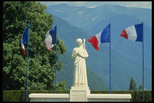 590036 Albertville War Memorial, French Alps A4 Photo Print