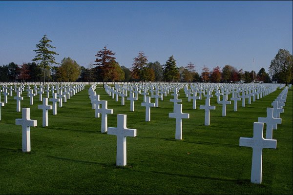 590043 U.S. War Graves, Netherlands A4 Photo Print