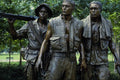 590046 Statue Of Soldiers Overlooking Vietnam Memorial, Washington A4 Photo Print