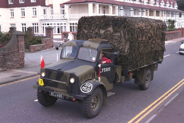 590052 Bedford 3 ton Lorry A4 Photo Print