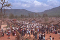 590058 Cambodian Refugees Line Up For Food Rations, Thailand A4 Photo Print