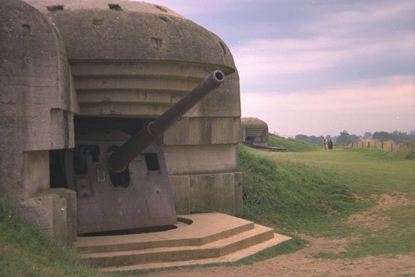 590074 German Coastal Gun At Courseulles, Normandy, France A4 Photo Print