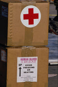 590077 Red Cross Blood Supplies, Gulf War A4 Photo Print