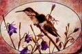 591040 Black chinned Hummingbirds A4 Limited Edition Watercolour Print