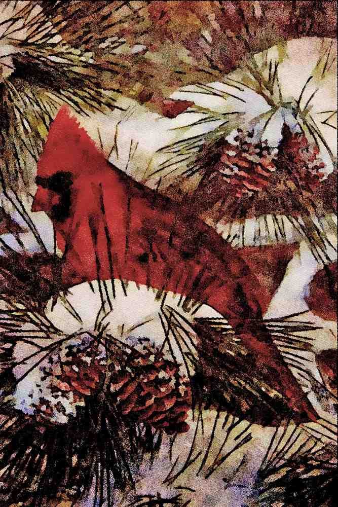 591063 Cardinal A4 Limited Edition Watercolour Print