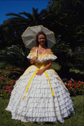 592041 Southern Belle In Antebellum Dress, Florida A4 Photo Print