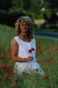 592042 Girl In Poppy Field A4 Photo Print