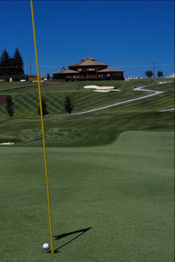592054 1st Hole, Apple Tree Golf Course, Yakima, Washington A4 Photo Print