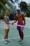 592056 Tropical Tennis A4 Photo Print