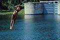 592061 Girl Swimming A4 Photo Print