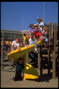 592082 Grade School Students Playing In Playground, New York A4 Photo Print
