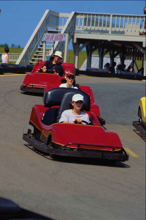 592091 Go carts At Cavendish, Prince Edward Island, Canada A4 Photo Print