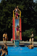 592095 Children At The Slide A4 Photo Print