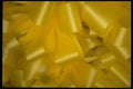 593001 Texture Of Many Lemon yellow Ribbons And Bows A4 Photo Print