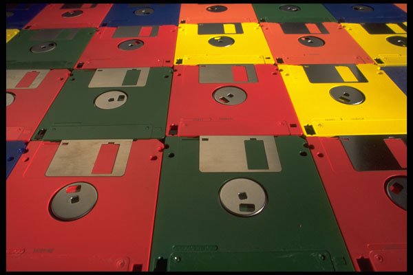 593002 Floppy Disks A4 Photo Print
