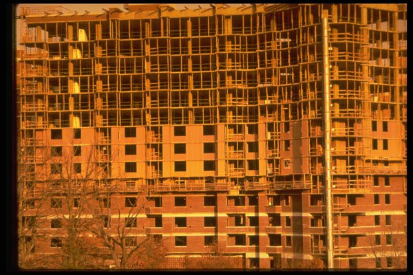 593008 Apartment Building Under Construction, Arlington, Virginia A4 Photo Print