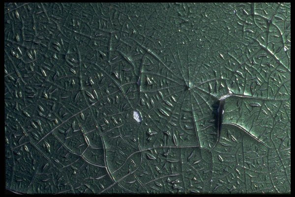 593032 Spider Web Pattern Of Cracked Paint A4 Photo Print